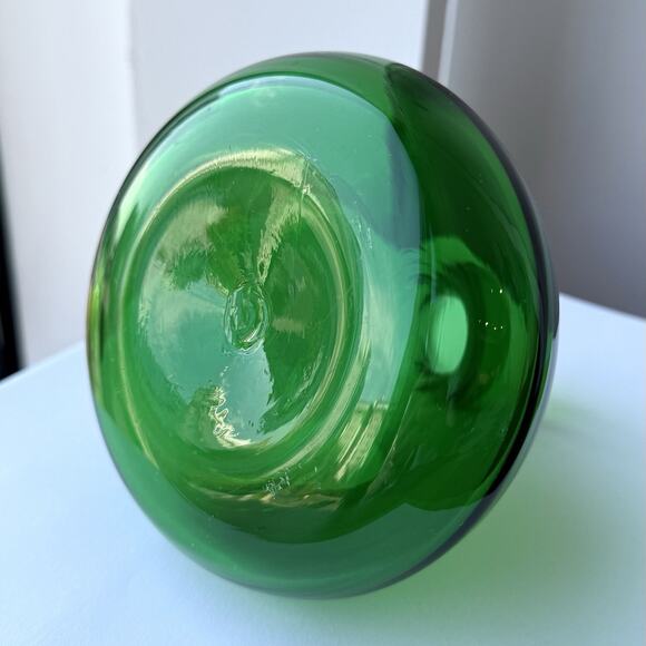 Vintage Indiana Handcraft Glass 6533 Decanter Emerald Green 5” NO Stopper - Picture 7 of 7